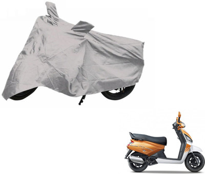 Auto Hub Two Wheeler Cover for Mahindra(Gusto, Silver)