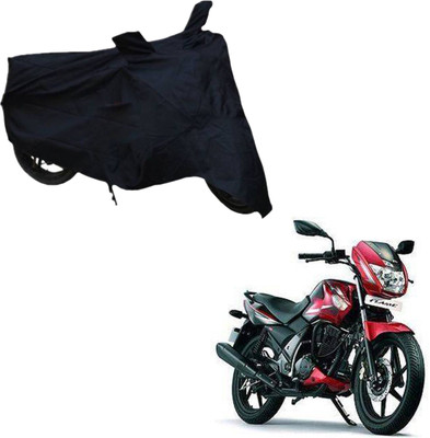 THE REAL ARV Two Wheeler Cover for TVS(Flame SR125, Black)