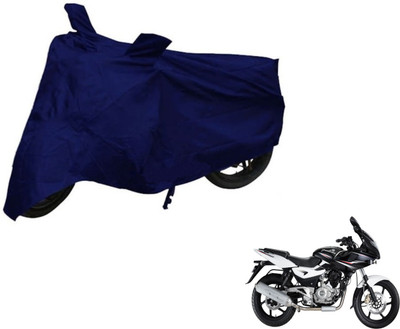 Auto Hub Two Wheeler Cover for Bajaj(Pulsar 220 DTS-i, Blue)