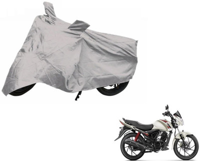 Auto Hub Two Wheeler Cover for Suzuki(Sling Shot Plus, Silver)