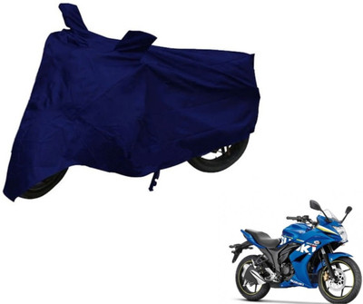 Auto Hub Two Wheeler Cover for Suzuki(Gixxer SF, Blue)