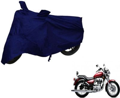 Auto Hub Two Wheeler Cover for Royal Enfield(Twin spark, Blue)