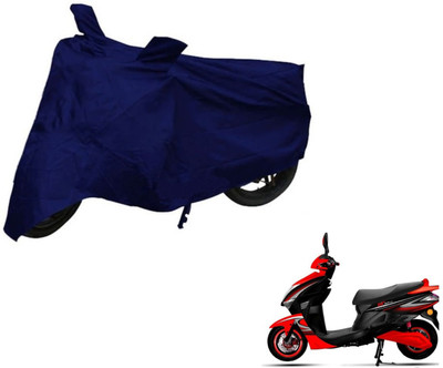Auto Hub Two Wheeler Cover for Kinetic(Nova, Blue)