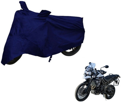 dhcreation Two Wheeler Cover for Triumph(Tiger 800 XCA, Blue)