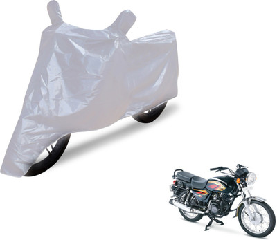 Auto Hub Two Wheeler Cover for TVS(Max 4R, Silver)