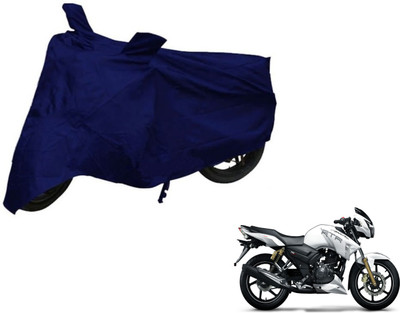 Auto Hub Two Wheeler Cover for TVS(Apache RTR 160, Blue)