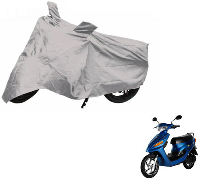 Auto Hub Two Wheeler Cover for Universal For Bike(Yo Electron, Silver)