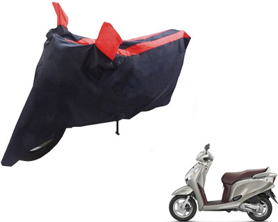 Auto Hub Two Wheeler Cover for Honda(Aviator, Black, Red)