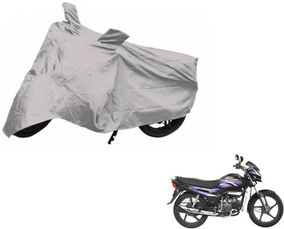 Auto Hub Two Wheeler Cover for Hero(Super Splendor, Silver)