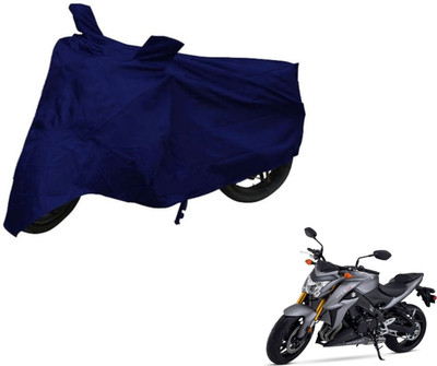 Auto Hub Two Wheeler Cover for Suzuki(GSX, Blue)