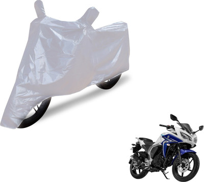 Auto Hub Two Wheeler Cover for Yamaha(Fazer, Silver)