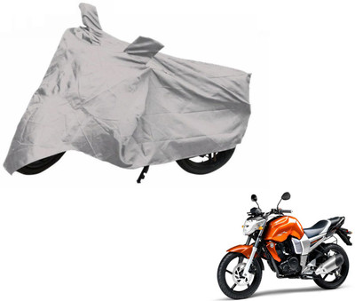 Auto Hub Two Wheeler Cover for Yamaha(FZ16, Silver)