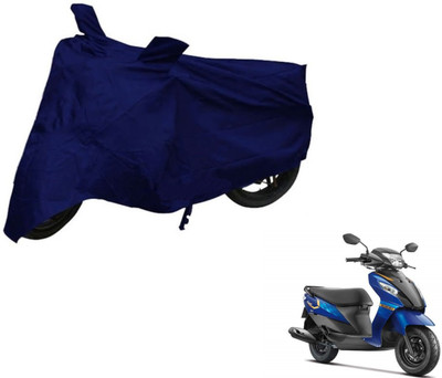 Auto Hub Two Wheeler Cover for Suzuki(Let's, Blue)