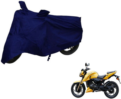 Auto Hub Two Wheeler Cover for TVS(Apache, Blue)