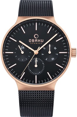 OBAKU MOS-NIGHT Analogue Silver Round Dial Women's Watch - V110LXCIRW Analog Watch  - For Men