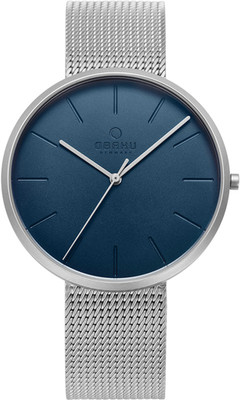 OBAKU HAStainless SteelEL 
CYAN Analogue Silver Round Dial Women's Watch - V110LXCIRW Analog Watch  - For Men