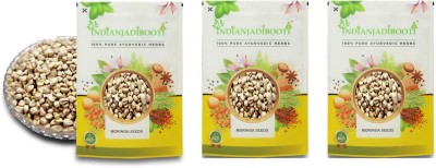 IndianJadiBooti Sehjan Sohjana Moringa Oleifera Seeds, 3 Packs of 900 Grams Seed(2700 g)