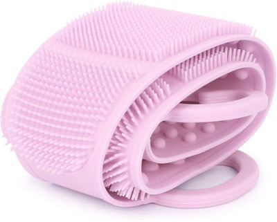 Nishp Silicone Body Back Scrubber, Double Side Bathing Brush for Skin Deep Cleaning Massage, Dead Skin Removal Exfoliating Belt for Shower, Easy to Clean, Lathers Well for Men & Women Nishp Silicone Body Back Scrubber, Double Side Bathing Brush for Skin Deep Cleaning Massage, Dead Skin Removal Exfoliating Belt for Shower, Easy to Clean, Lathers Well for Men & Women