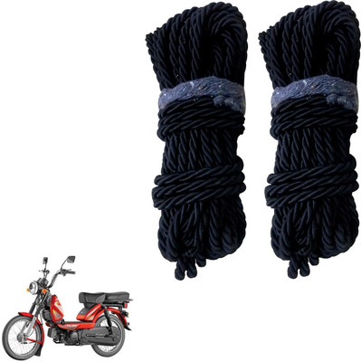 DvineAutoFashionZ Bike Crash Guard Black Rope Set Of 2 ForHeavy Duty Super XL_RBLK232(TVS)