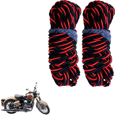 DvineAutoFashionZ Bike Crash Guard Red Rope 11 Meter Long Set Of 2 AM128(Royal Enfield)
