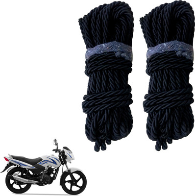DvineAutoFashionZ Bike Crash Guard Black Rope 11 Meter Long Set Of 2 ForStar Sport_RBLK245(TVS)