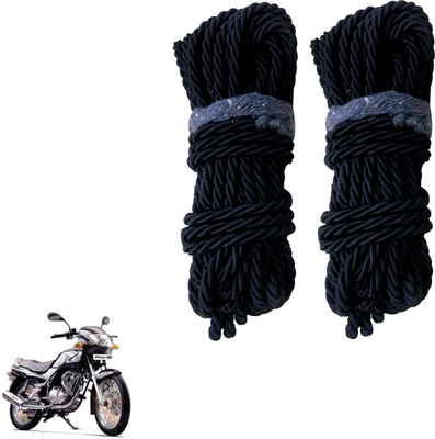DvineAutoFashionZ Bike Crash Guard Black Rope 11 Meter Long Set Of 2 ForFiero F2_RBLK228(TVS)