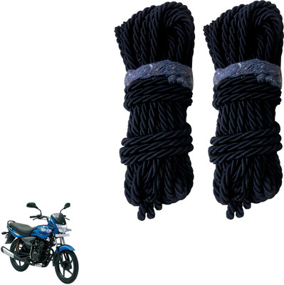 DvineAutoFashionZ Bike Crash Guard Black Rope 11 Meter Long Set Of 2 ForSunny_RBLK99(Bajaj)