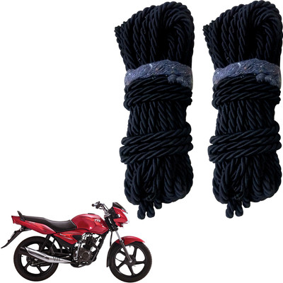 DvineAutoFashionZ Bike Crash Guard Black Rope 11 Meter Long Set Of 2 ForJive_RBLK233(TVS)
