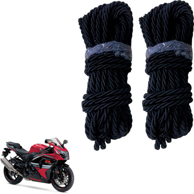 DvineAutoFashionZ Bike Crash Guard Black Rope 11 Meter Long Set Of 2 ForSport_RBLK241(TVS)
