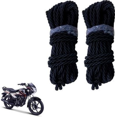 DvineAutoFashionZ Bike Crash Guard Black Rope 11 Meter Long Set Of 2 ForPheonix_RBLK236(TVS)