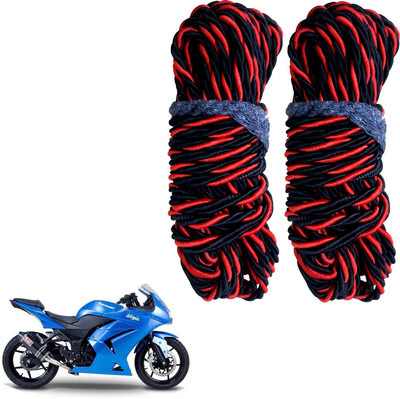 DvineAutoFashionZ Bike Crash Guard Red Rope 11 Meter Long Set Of 2 ForNinja 250_RR102(Kawasaki)