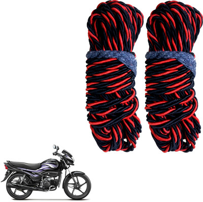 DvineAutoFashionZ Bike Crash Guard Red Rope 11 Meter Long Set Of 2 ForSuper Splendor_RR60(Hero)