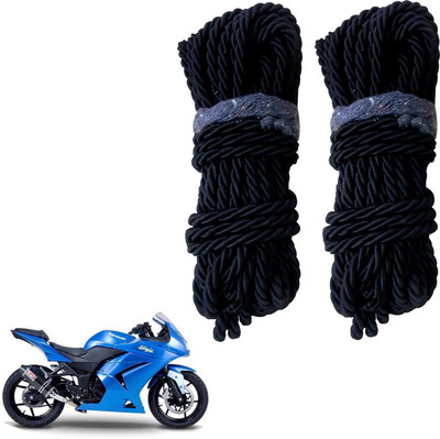 DvineAutoFashionZ Bike Crash Guard Black Rope Set Of 2 ForNinja 250_RBLK175(Kawasaki)