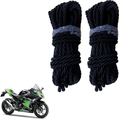 DvineAutoFashionZ Bike Crash Guard Black Rope 11 Meter Long Set Of 2 ForNinja_RBLK173(Kawasaki)