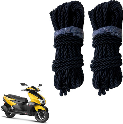 DvineAutoFashionZ Bike Crash Guard Black Rope 11 Meter Long Set Of 2 ForNtorq 125_RBLK285(TVS)