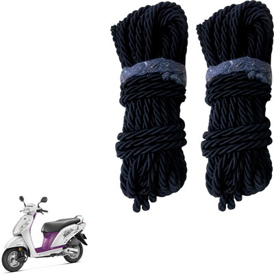 DvineAutoFashionZ Bike Crash Guard Black Rope 11 Meter Long Set Of 2 ForActiva i_RBLK139(Honda)