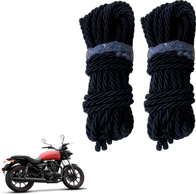 DvineAutoFashionZ Bike Crash Guard Black Rope 11 Meter Long Set Of 2 ForThunderbird 350X_RBLK303(Royal Enfield)