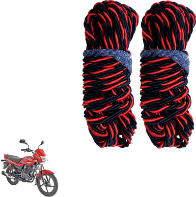 DvineAutoFashionZ Bike Crash Guard Red Rope 11 Meter Long Set Of 2 ForPlatina 100 DTS-i_RR16(Bajaj)