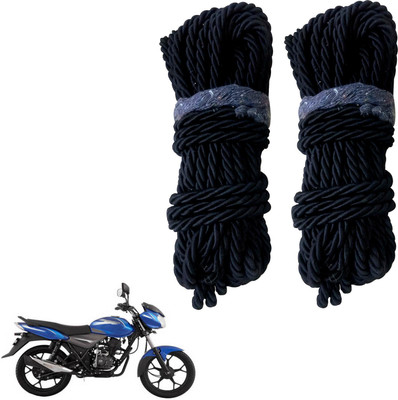 DvineAutoFashionZ Bike Crash Guard Black Rope 11 Meter Long Set Of 2 ForDiscover_RBLK82(Bajaj)