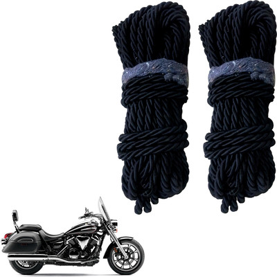 DvineAutoFashionZ Bike Crash Guard Black Rope 11 Meter Long Set Of 2 ForStar_RBLK242(TVS)