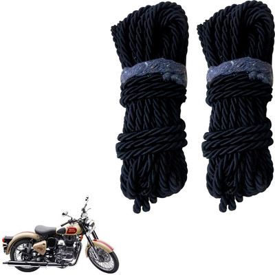 DvineAutoFashionZ Bike Crash Guard Black Rope Set Of 2 ForBullet 500_RBLK201(Royal Enfield)