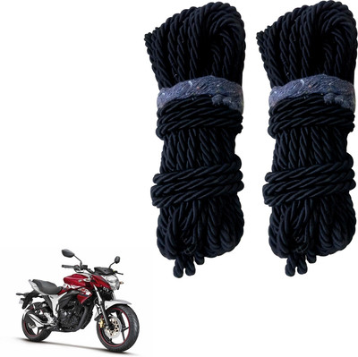 DvineAutoFashionZ Bike Crash Guard Black Rope 11 Meter Long Set Of 2 ForGixxer 2018_RBLK296(Suzuki)