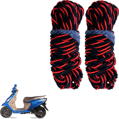 DvineAutoFashionZ Bike Crash Guard Red Rope Set Of 2 ForZest_RR176(TVS)