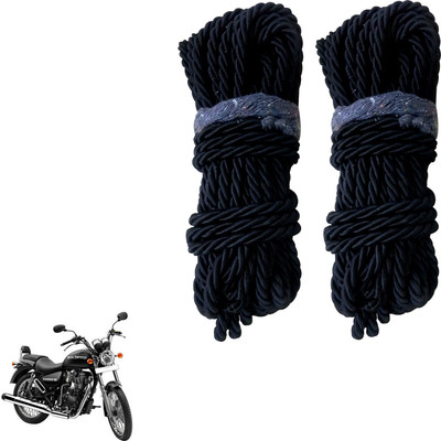 DvineAutoFashionZ Bike Crash Guard Black Rope 11 Meter Long Set Of 2 ForThunderbird 350_RBLK206(Royal Enfield)