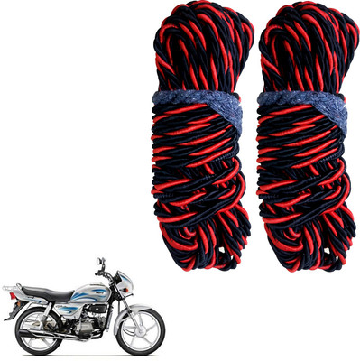 DvineAutoFashionZ Bike Crash Guard Red Rope 11 Meter Long Set Of 2 ForSplendor_RR54(Hero)