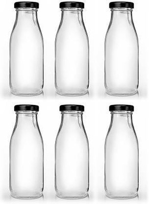 SEETASTIC 300 ml Glass Bottle(Pack of 6, Clear)