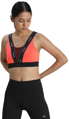 PUMA High Impact Fast Launch Women Sports Lightly Padded Bra(Orange)