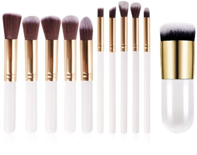 Lenon Beauty 10 pcs Makeup Brush Set 1 PC Blush Foundation Brush(Pack of 11)