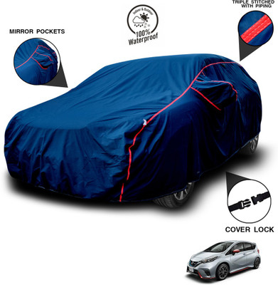 SEBONGO Car Cover For Nissan NOTE (With Mirror Pockets)(Blue)