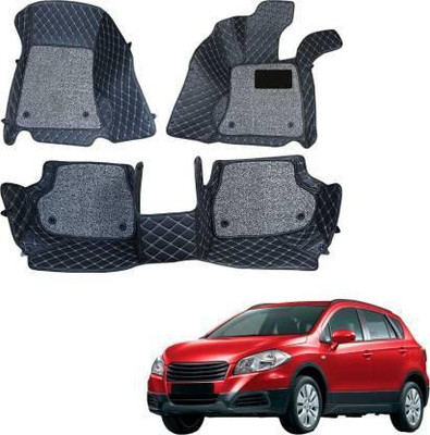 CARSHADE Leather 7D Mat For  Maruti Ritz(Black)